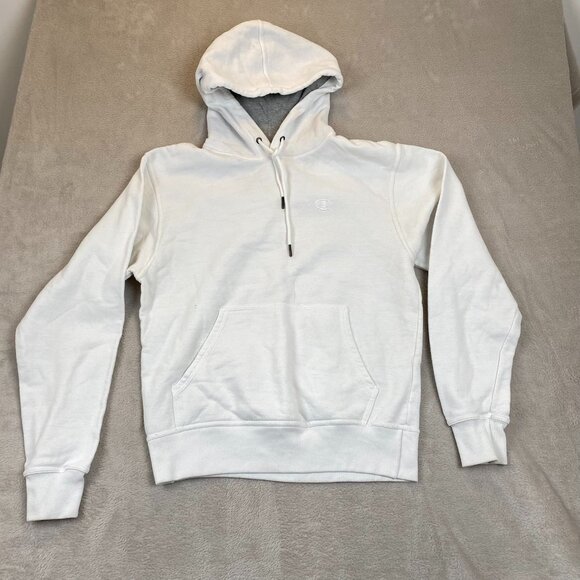 Champion Unisex Hoodie Sweatshirt Small White Athleticwear Pullover Classic - Picture 11 of 12